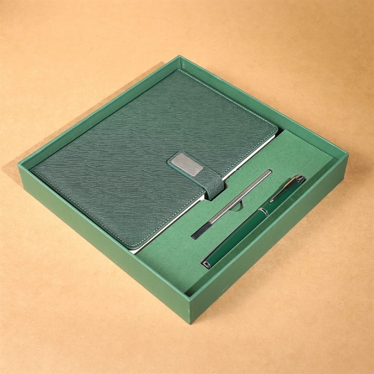 চামড়া নোটবুক এবং কলম সেট